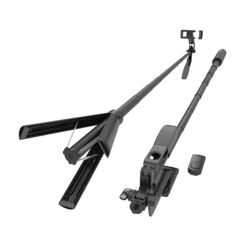 AISENS Tripé 3 em 1 para Selfie Stick com Controlo Remoto Bluetooth
